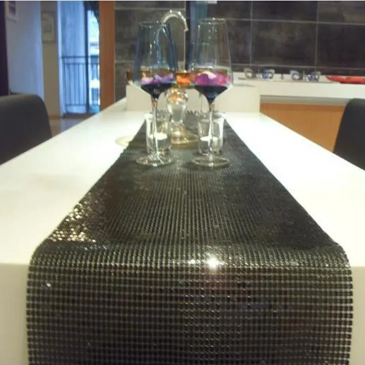 
Aluminum Sequin Cloth Metal Fabric Metallic Cloth 