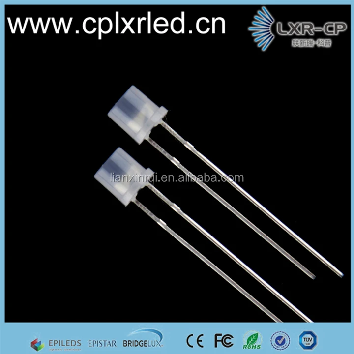 Теплый чистый натуральный холодный белый 5 мм flat top глава обломок диод