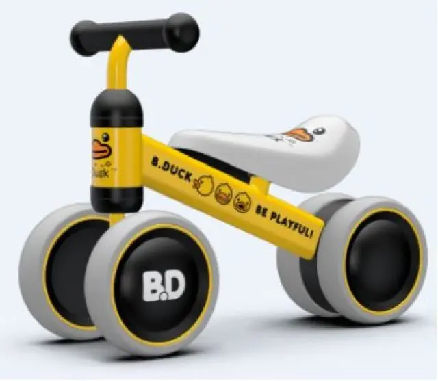 3-in-1 Cute Foldable Baby Balance Bike Toddler 3-Wheel Scooter with PU and Alloy Wheels for Outdoor Play