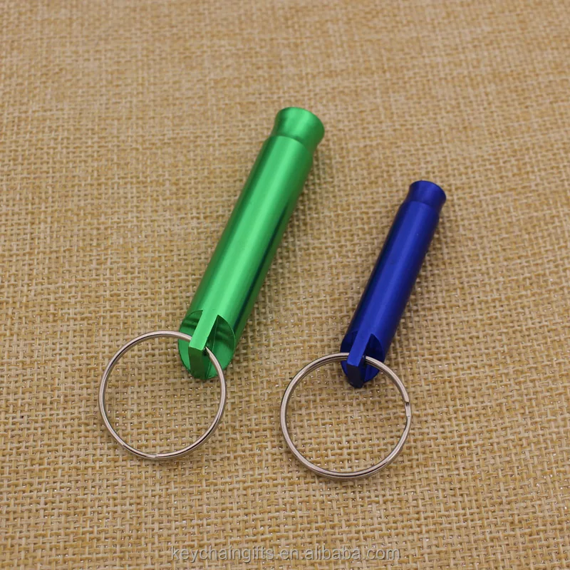 Custom colorful metal whistle keychain train whistle wholesale