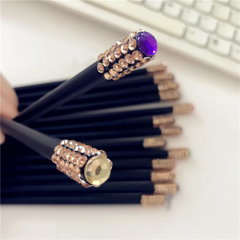 High Quality Surround 48 Pcs Diamond Topper Pencil, Diamond Black Pencil