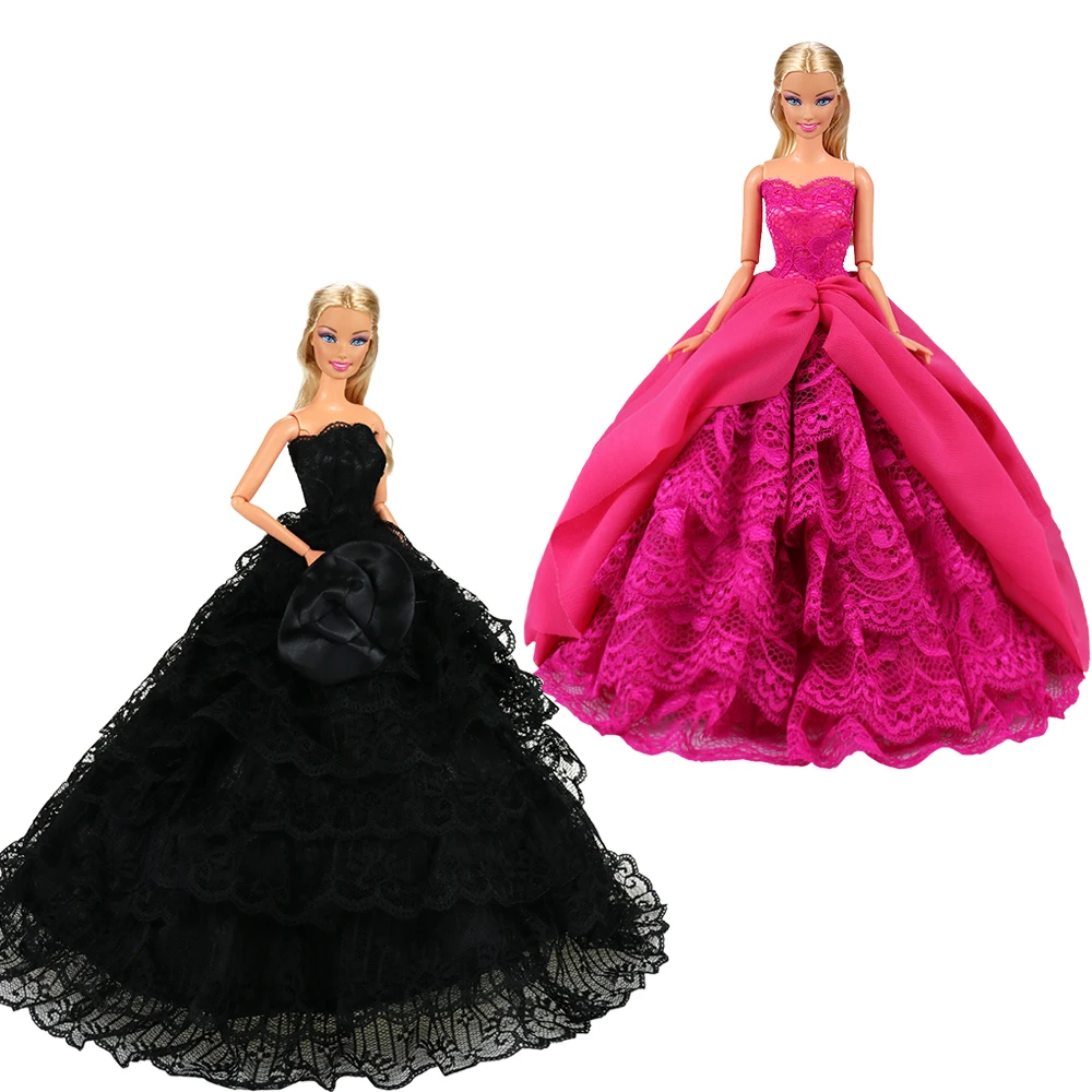 
Fashion Cheap 2 Items/Set Doll Accessories=2 Luxurious Wedding Dresses/Skirt for 11.5inch 30cm Girl Doll Game Kid Girl Gift Toy 