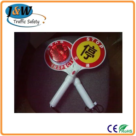 Hand-Held Flashing Road Traffic LED Stop Signs for Safety Signal