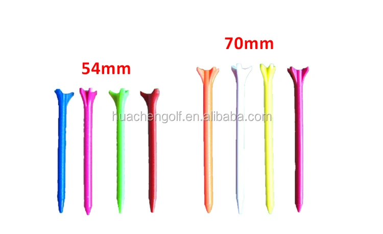 Hot sale bulk colorful plastic fly golf tees with custom logo