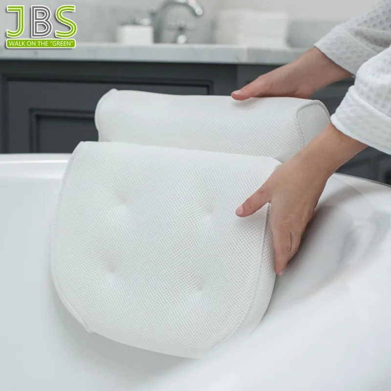 
Anti-Bacterial Durable Bath Tub Pillow Fits Any Tub and Sticks 