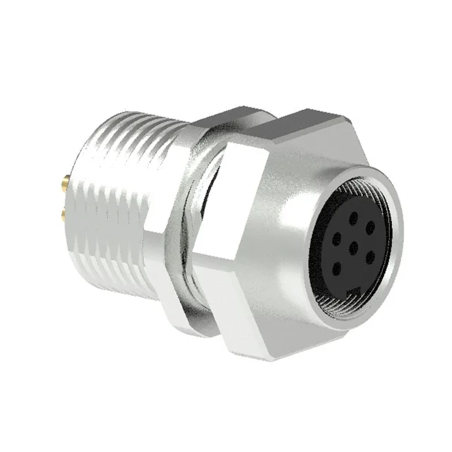 
Front mount with solder cup M16 6 pins male receptacle circular connector 