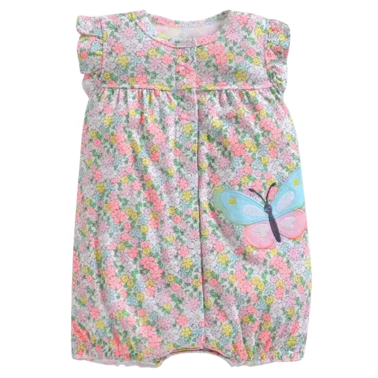 Redkite New Design Short Sleeve Infant Romper Unisex 100% Cotton Baby Jumpsuit Clothes
