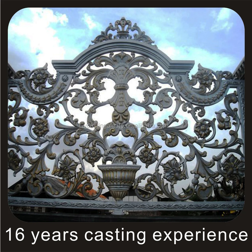 Outdoor cast aluminum gate design aluminum gates driveway for villa