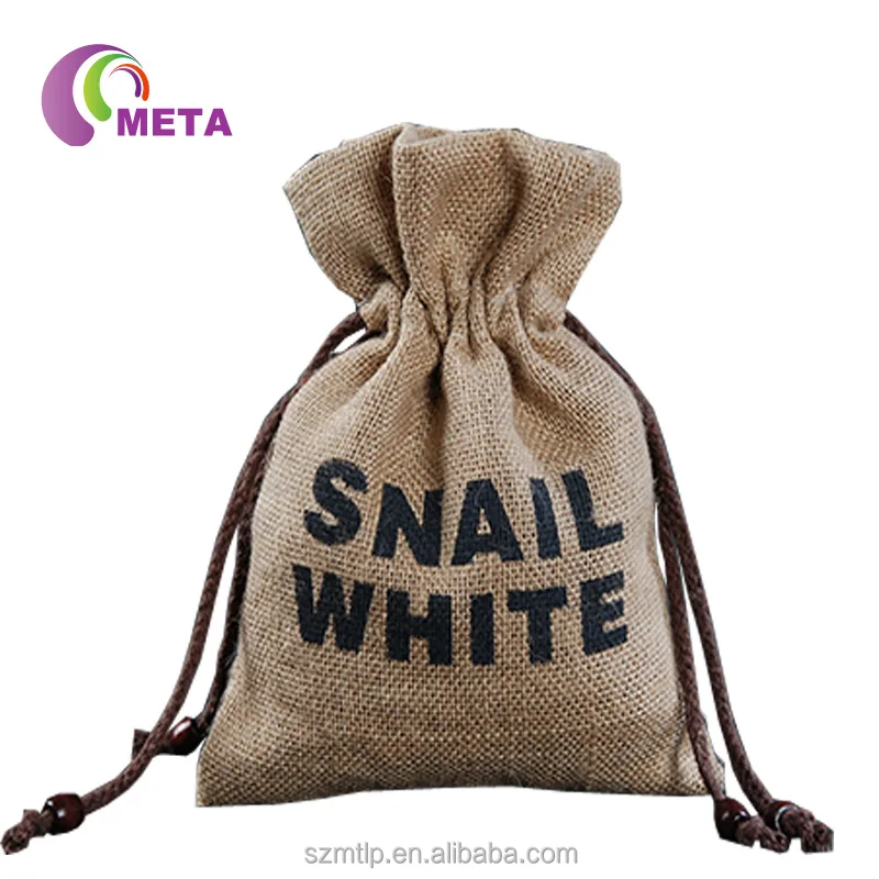 
Natural Gunny Sack Jute Drawstring Bags 