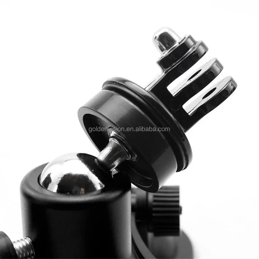 Strong Triple Suction Cup Mount + Tripod Adapter + Ball Head for Gopro Hero