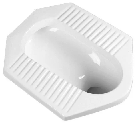
4005 Chaozhou Best Selling White Ceramics Material Asian Toilet Squatting Pan WC for public lavatory 