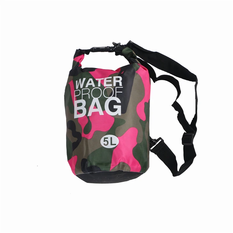 Premium Waterproof Pink Camouflage dry bag Sack Best For Camping Hiking Keeps Your Personal Items Safe & Dry