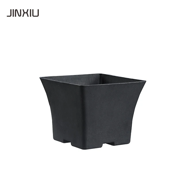 small square nursery plant pots mini terracotta flower pot black plastic pots different shapes