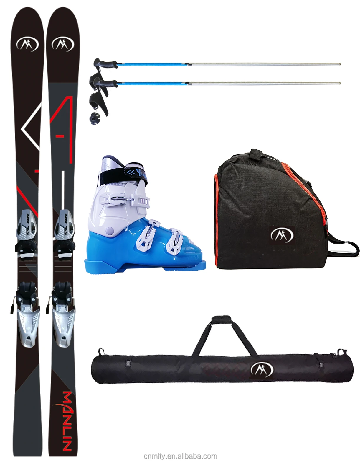 snow board skis popular Henan Manlin twin tip all mountain ski snowboard set ski new design poplar core