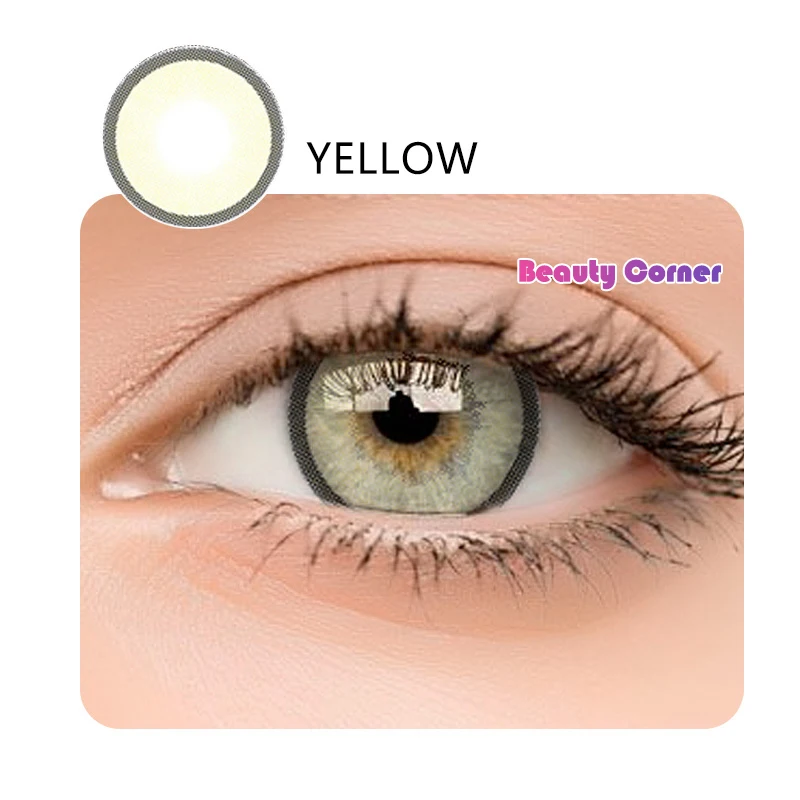  Цветные контактные линзы серии beautyуголок 2 шт./пара Aurora II для окрашенных глаз цветные