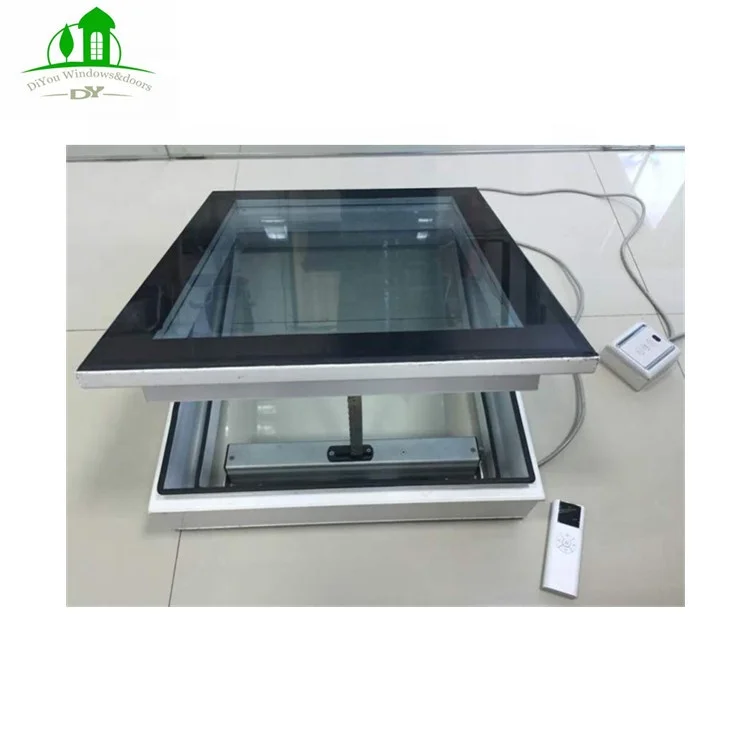 Insulated With Remote Control Motorized Roof Skylight