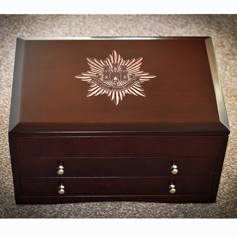 High Quality wholesale wooden boxes Wood Crafts Box packaging custom with Drawer