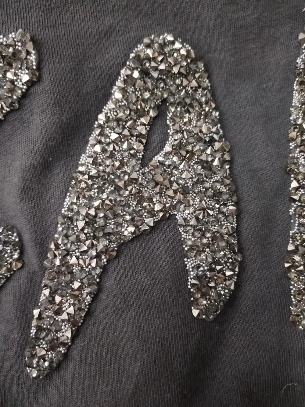 caviar beads rhinestone letters hot-fix technics crystal iron on rhinestone heat transfer for T shirt