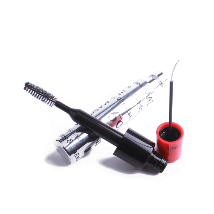 The new style mascara container 2 in 1 connector two brushes empty  mascara bottle