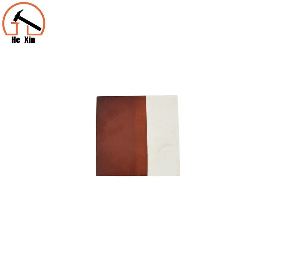 
fashion deluxe marble stone and wooden 2 in1 coasters cup holder 