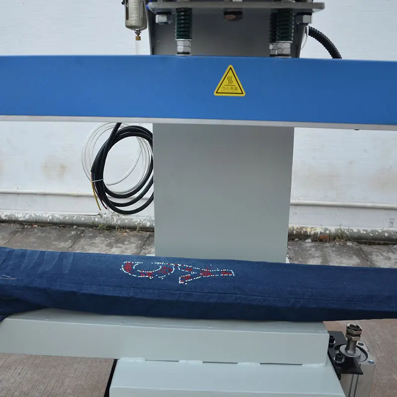 Factory customized design heavy duty pneumatic logo/artwork leisure pants heat press machine