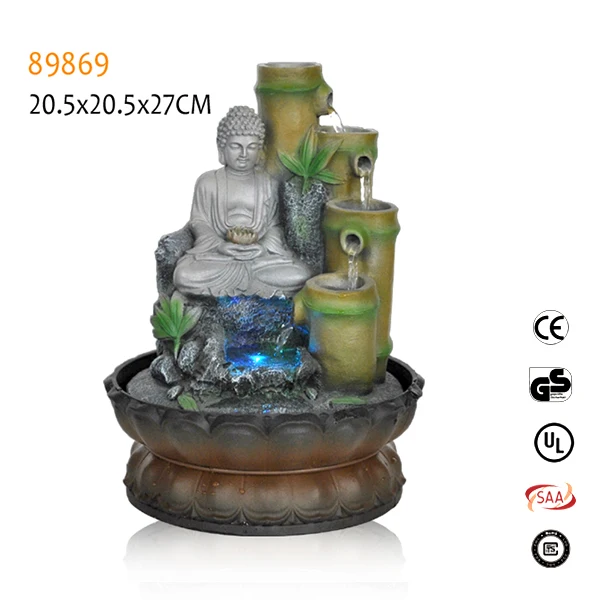 
Indoor resin waterfall buddha home garden water fountain 