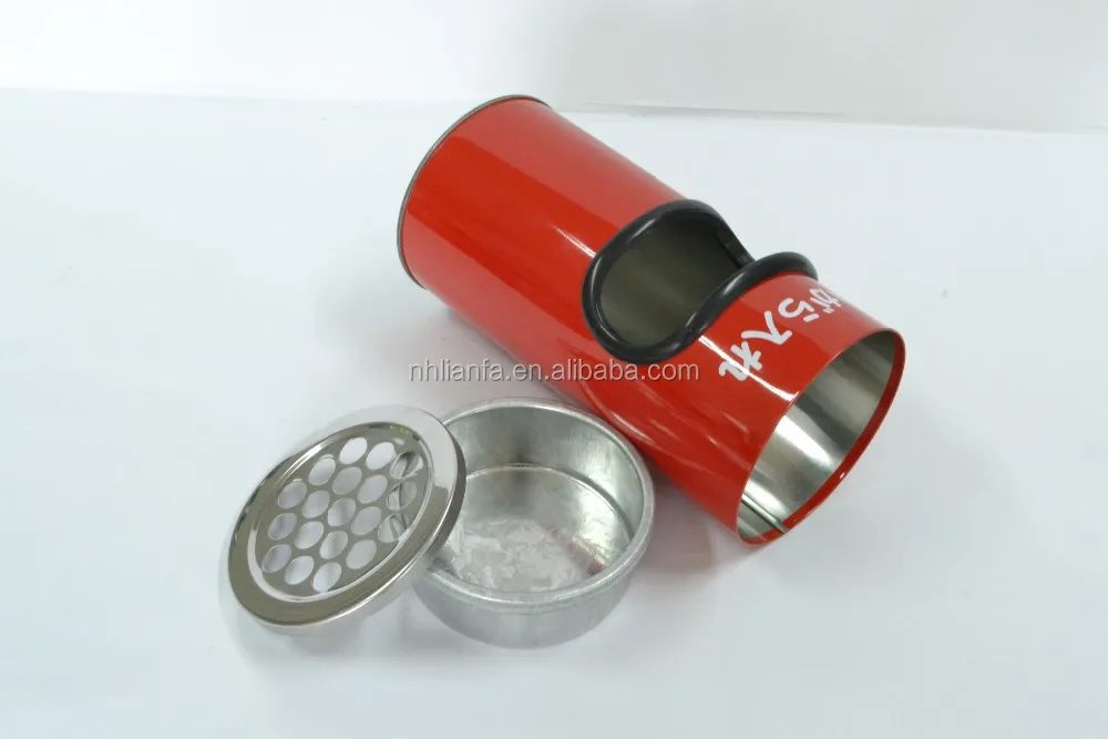 Круглая металлическая Мини пепельница из олова