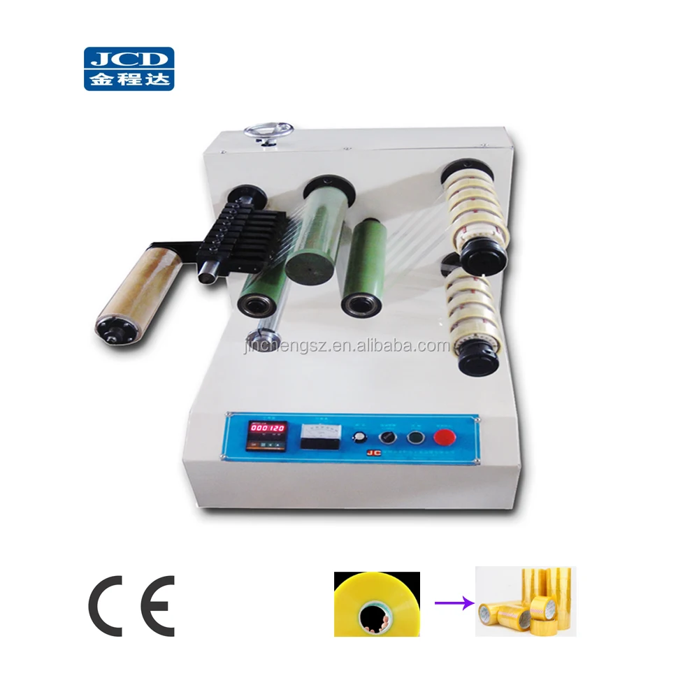 Mini slitter rewinder machine for BOPP tape and other adhesive tapes