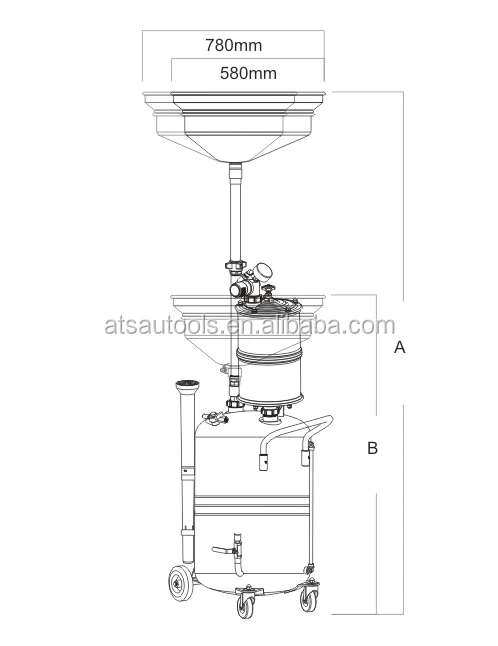 Hot selling multi-function type collecting waste oil changer,oil drainers, waster oil equipment