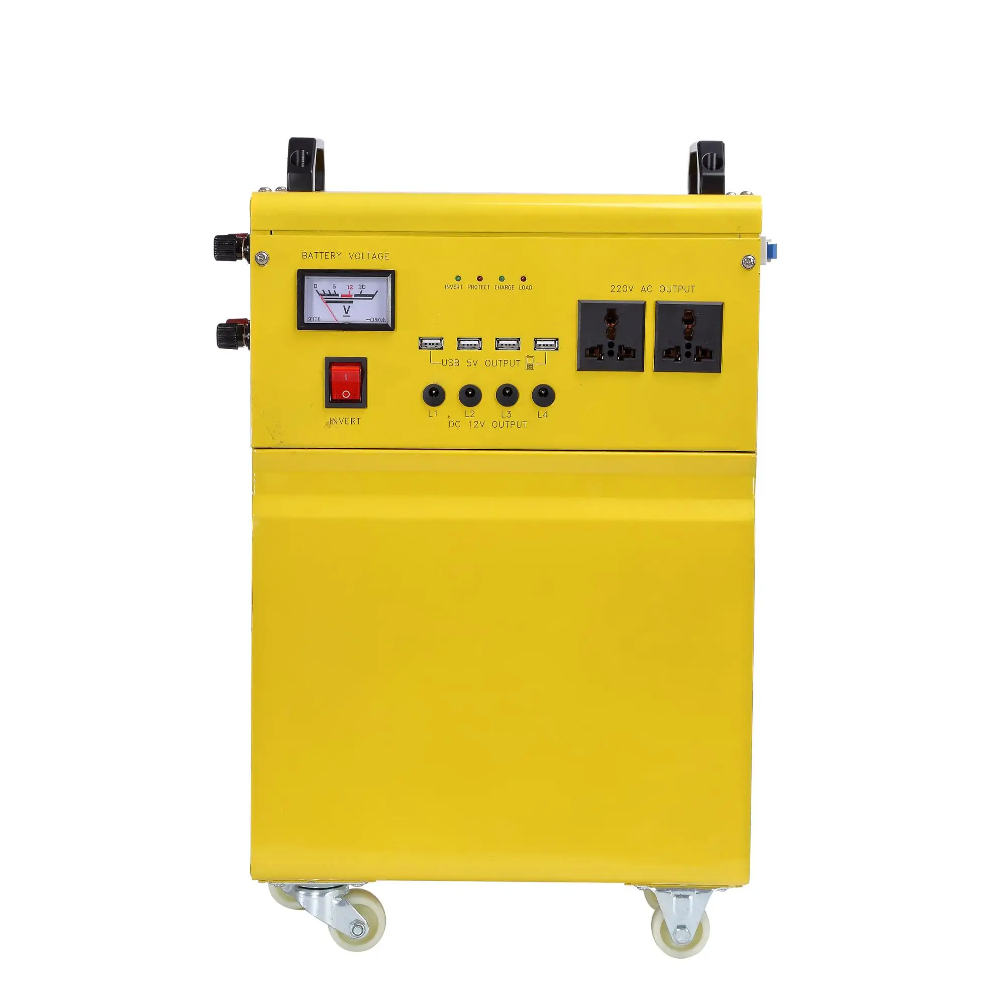 Инвертор для хранения энергии на аккумуляторах 12 В постоянного тока, 500 Вт, портативная электростанция, домашнее освещение, мини Сетевая солнечная энергетическая система