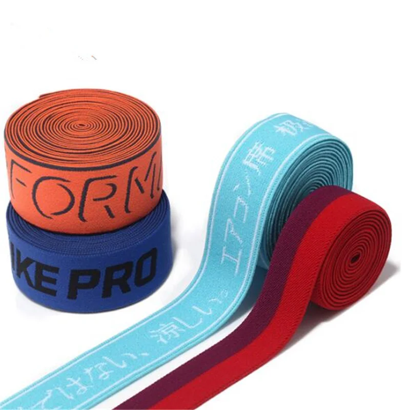 soft elastic rubber tape 3.5cm jacquard elastic With for underwear