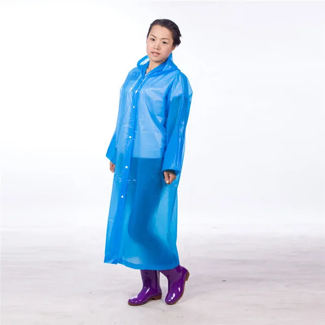 Adult non disposable EVA environmental fashion raincoat, outdoor raincoat, Yiwu raincoat wholesale