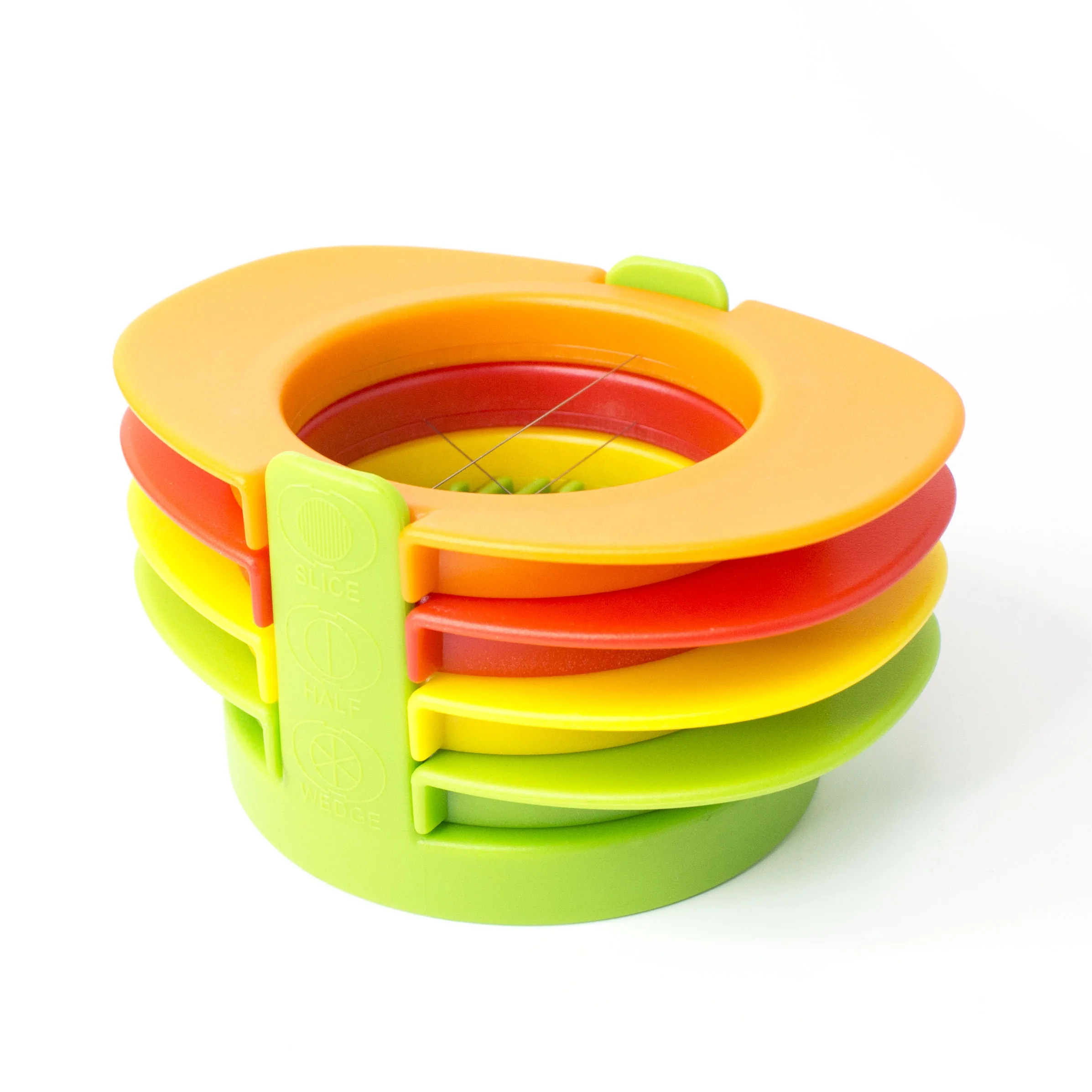 Factory Wholesale Food Grade New Design Plastic and Stainless Steel Multifunctional 4 in 1 Egg Cutter Egg Slicer