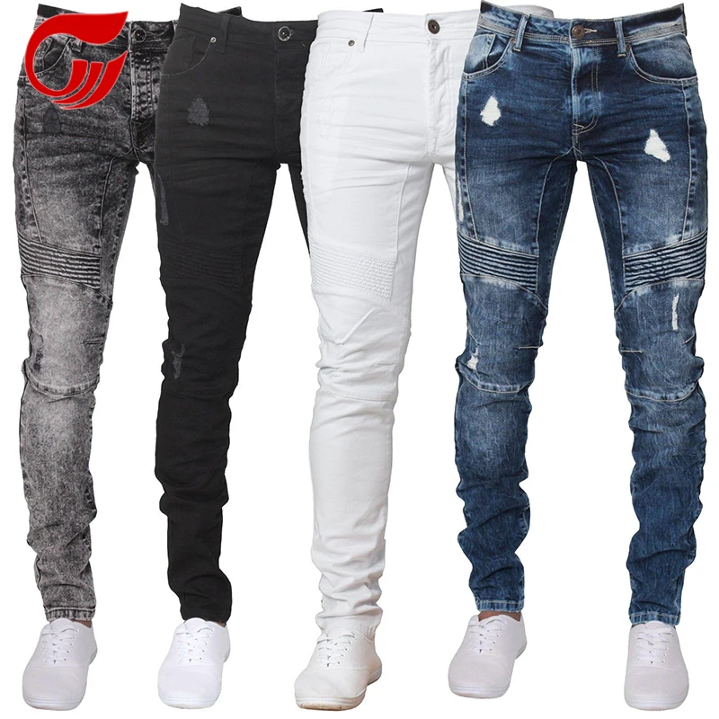 
color brand custom ripped new style denim jeans for men 