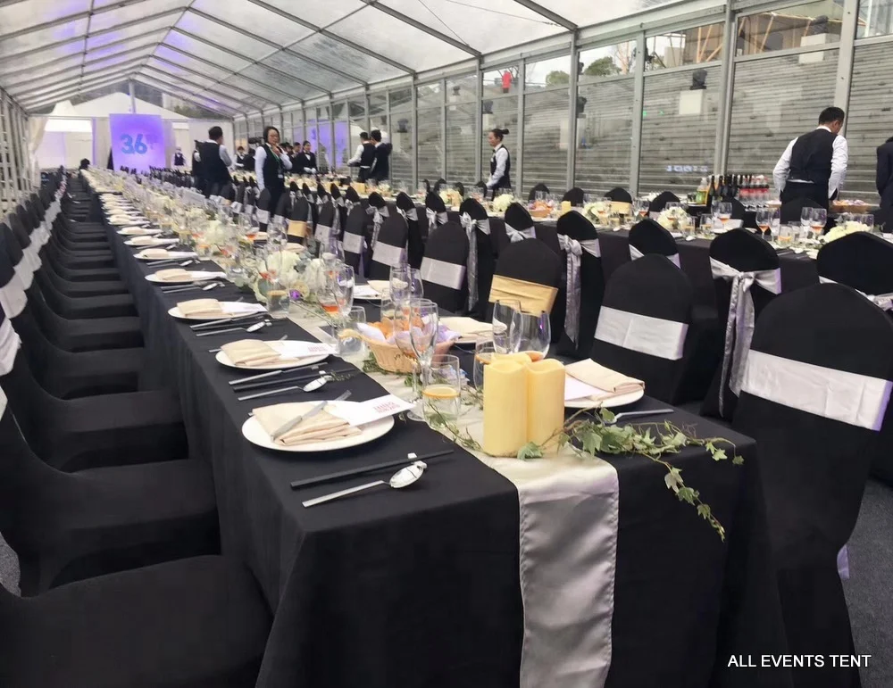 Luxury transparent clear roof tents for weddings banquet