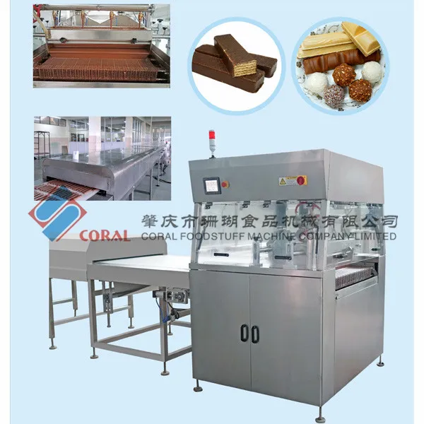 Chocolate enrobing hollow wafer machine/Ball wafer coating machinary/Hollow wafer machine