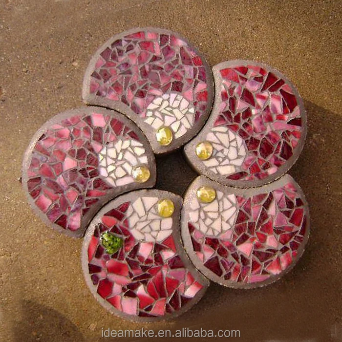 
Stepping Stone Mold Plastic Pathmate Round and Gibbous-Shaped Stepping Stone Paver Molds 