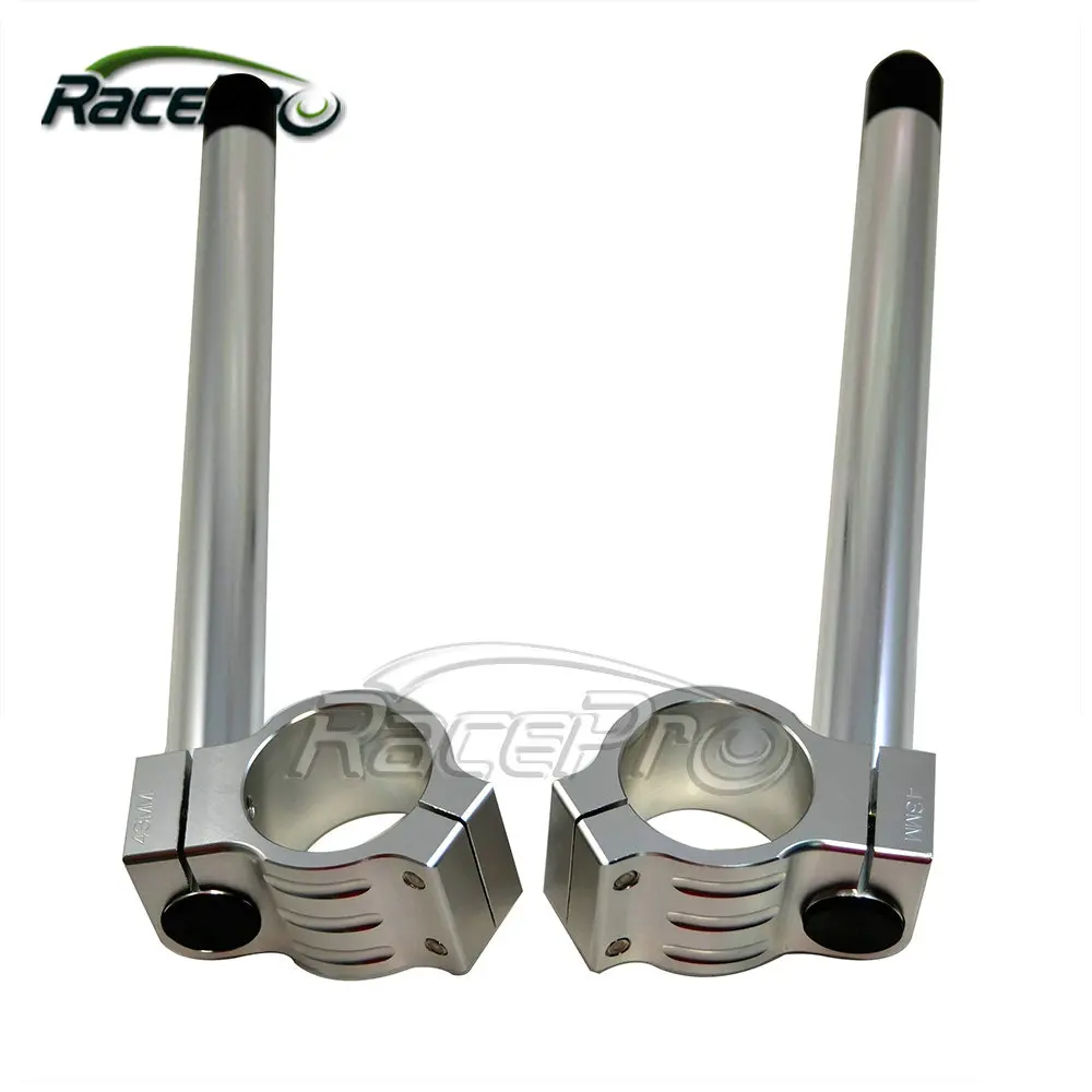 43mm Top Quality Billet Cnc Machined universal Motorcycle Clip-on Handlebars For Honda VFR800 VTEC