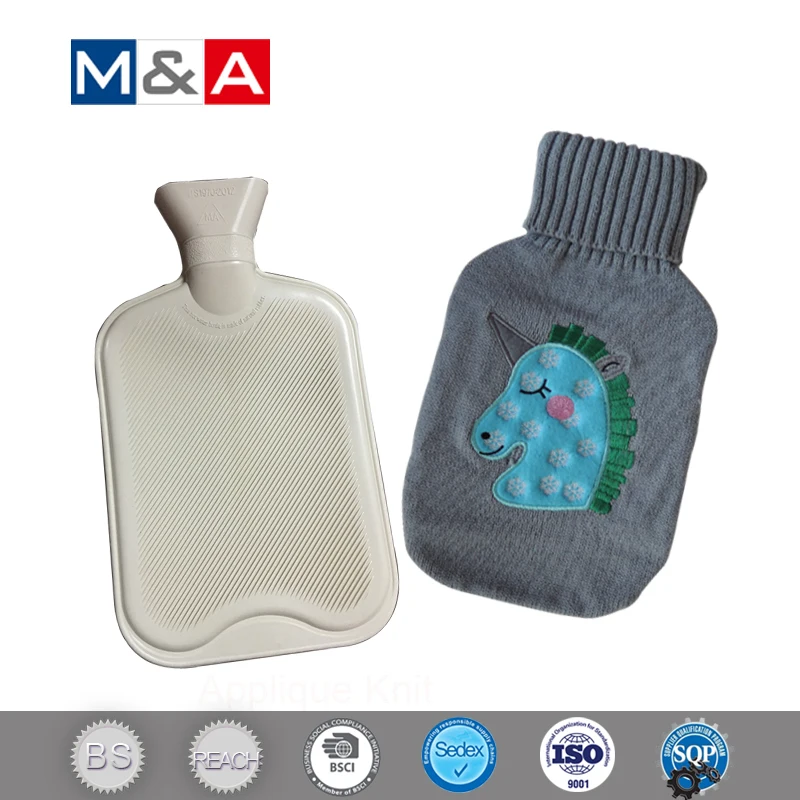 ISO Certificate Fast Delivery knitted hot water bottle rubber