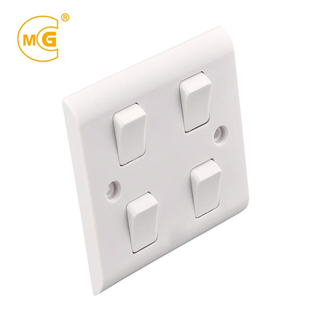 Electric 220V 10A 4 gang 1 2 way wall light switch