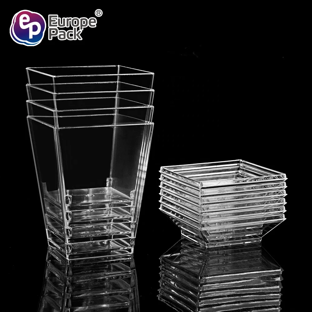 Food grade PS material funny mini plastic cup with lid