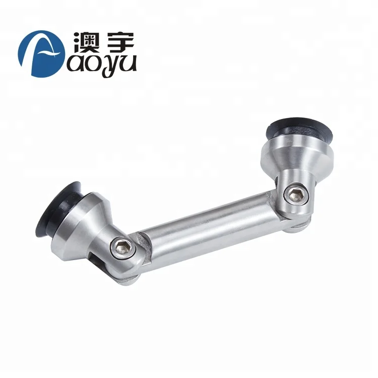High quality stainless steel 304 adjustable glass to glass connector fitting  for glass doors