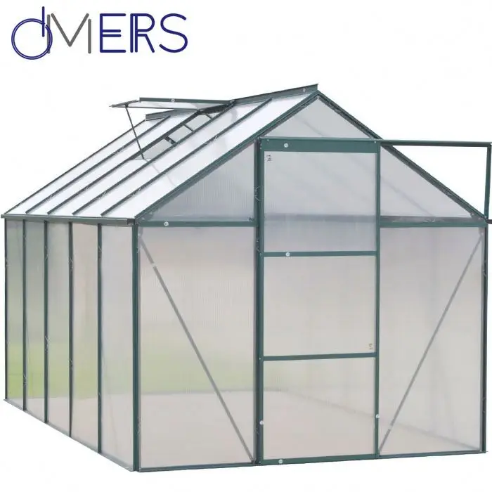 
cheap commercial grow vegetables polycarbonate sheet agriculture green house for plastic 