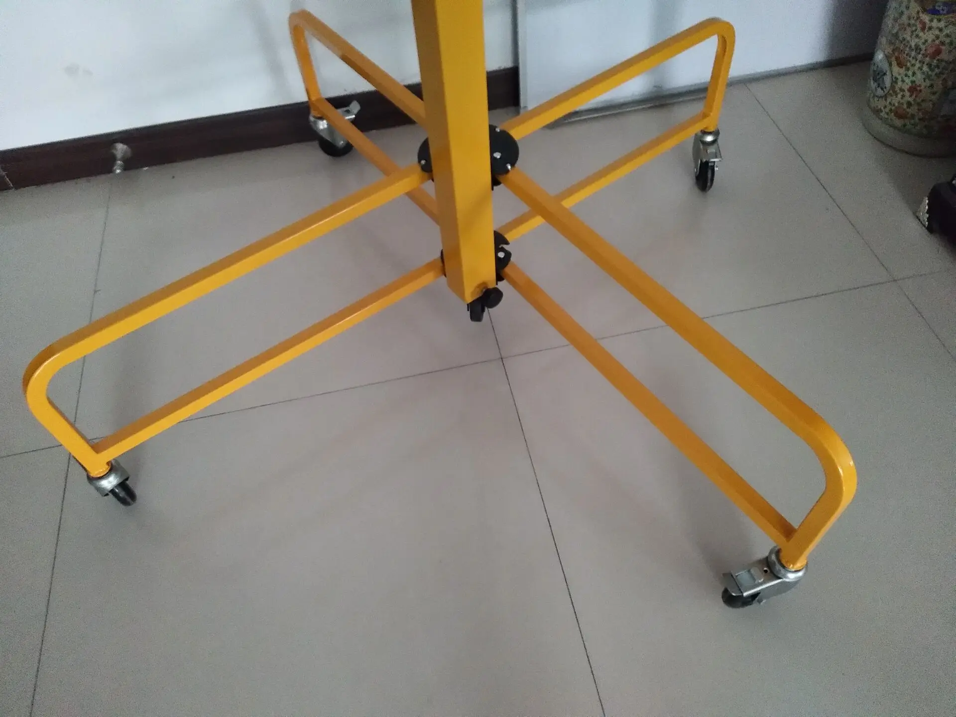 Drywall Lift Panel Hoist Dry Wall Jack Rolling Caster Lifter Lockable