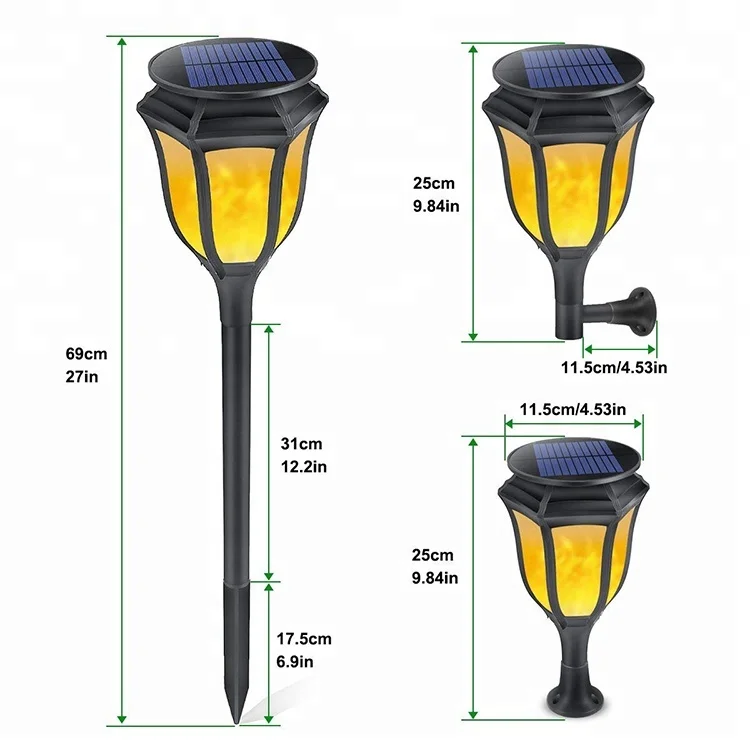 
Outdoor 96 led dancing Flickering solar flame light garden solar light light garden 