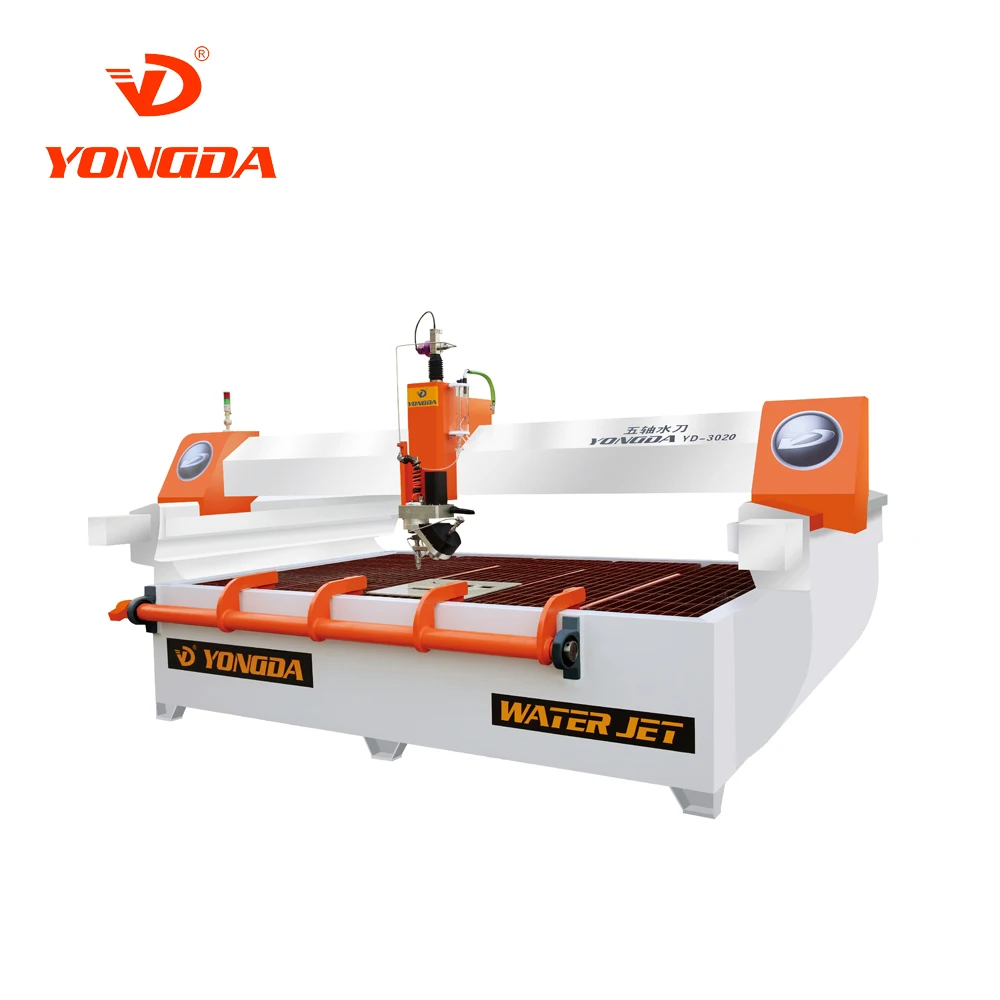 YONGDA YD2515 Small CNC Water Jet Cutting Machine AC 5 Axis water jet cutting machine glass stone marble granite quartz metal