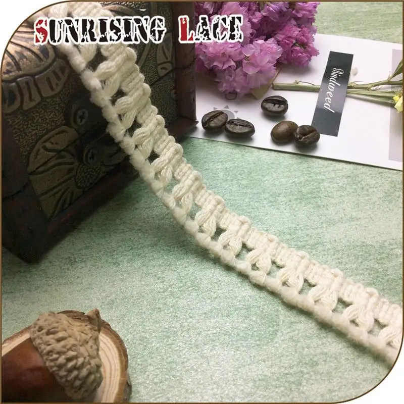 Textile Accessories Latest Tassel Cotton Curtain Fringe Braid Lace Trim