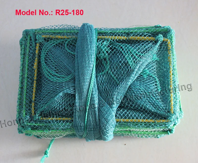 Manufacture crab crayfish trap cage  with frame length 38cm wide 25cmused in sea Lake River agriculture fishing trap