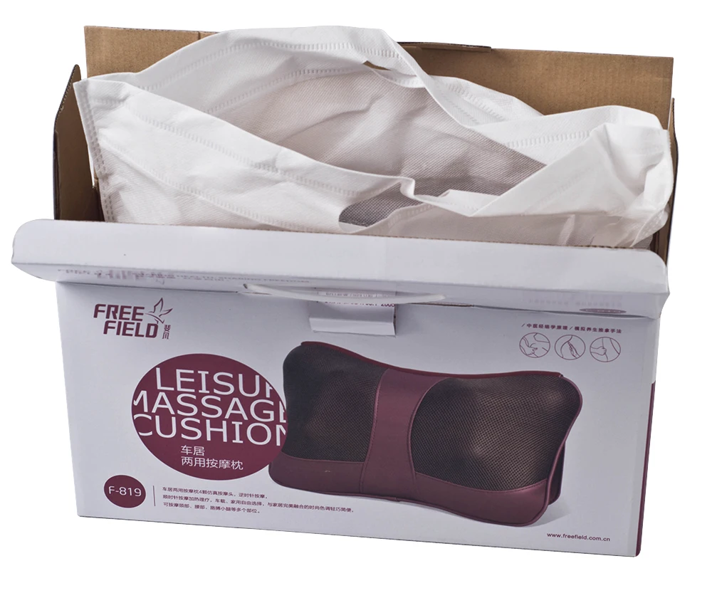 Simple Design Multipurpose Sleeping Electronic Heated Balanced Car Home Back Massage Pillow Wholesale