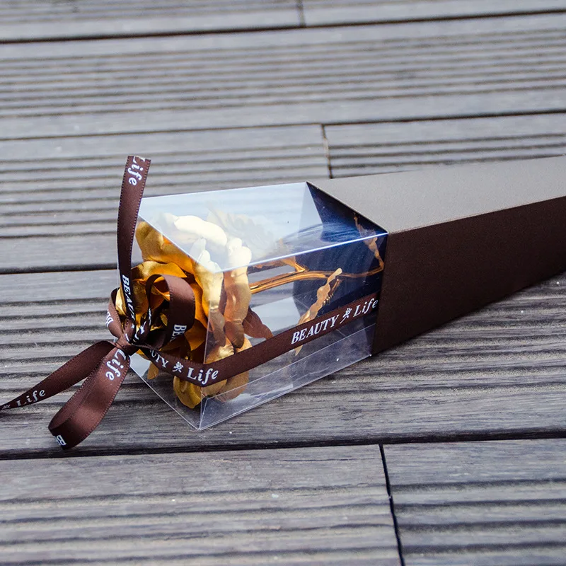 High Quality 24K  Gold Rose Flower Artificial Golden  Valentines Day gift